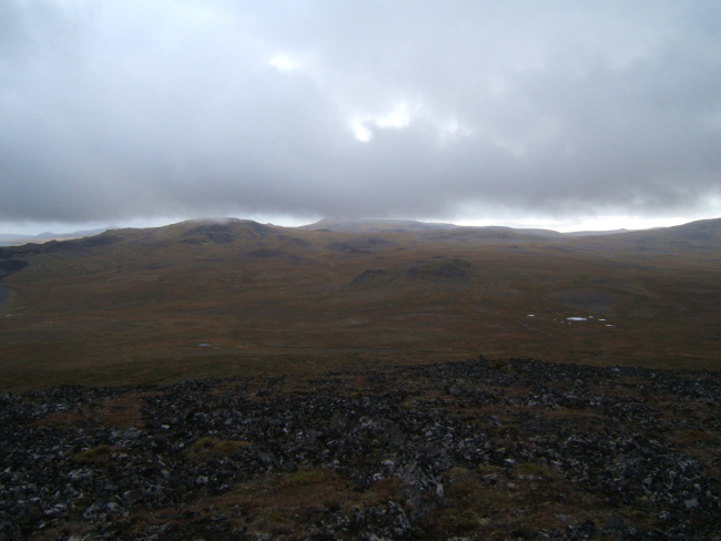 Looking towards the highlands of St