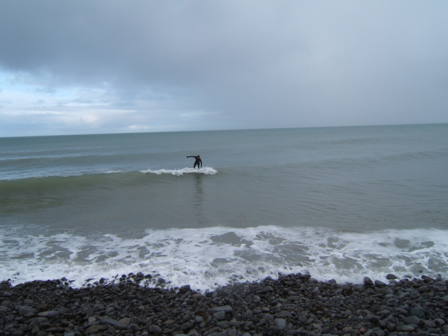 Let's go surfing now - not quite what the Beach Boys had in mind