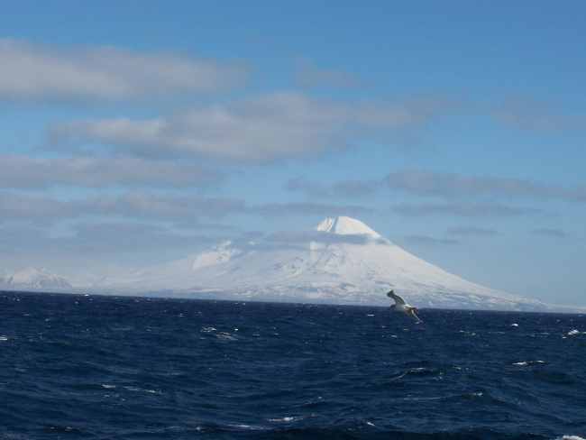 Carlisle Volcano in the Islands of the Four Mountains
