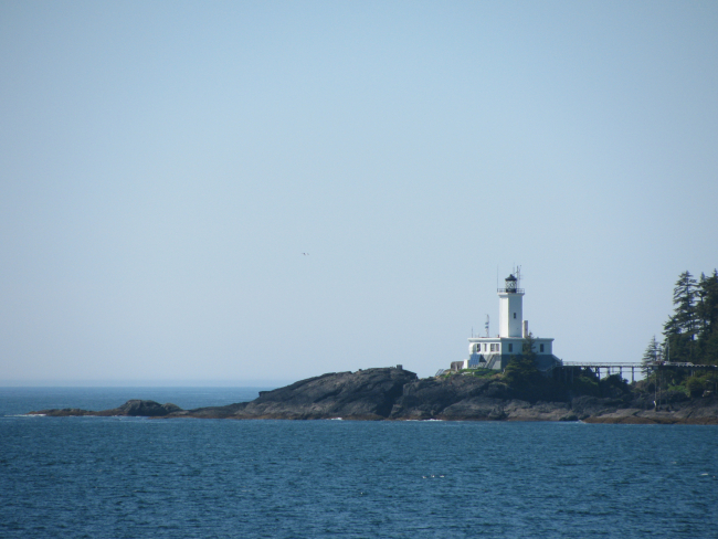 Cape Decision Lighthouse seen from offshore