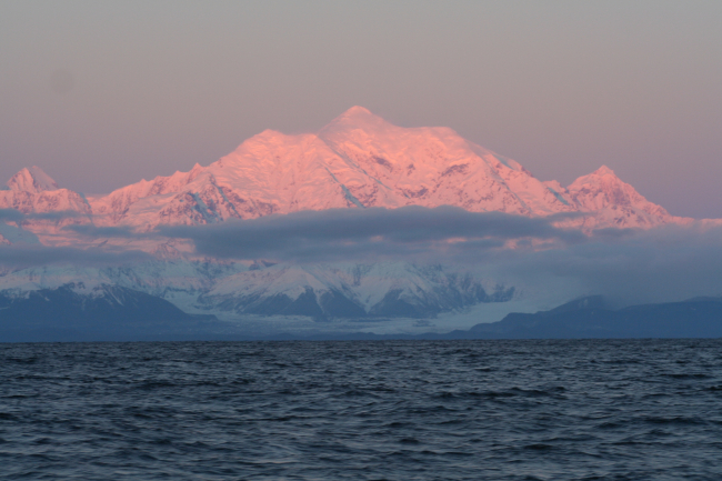 Mount Fairweather seen from the Gulf of Alaska
