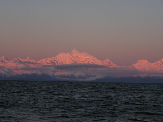Mount Fairweather seen from the Gulf of Alaska