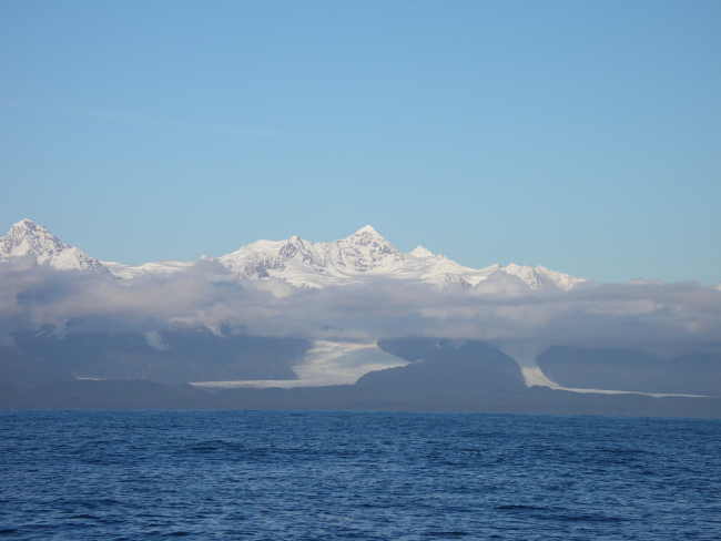 Mount Fairweather seen from the Gulf of Alaska