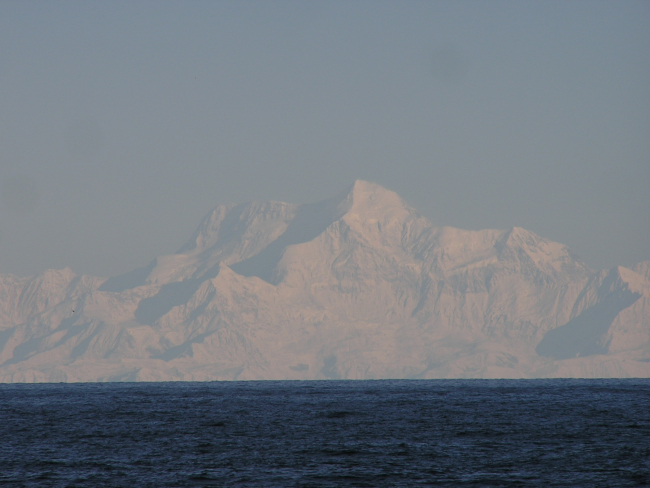 Mount Fairweather seen from the Gulf of Alaska