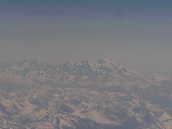 Flying over the coast ranges of SE Alaska