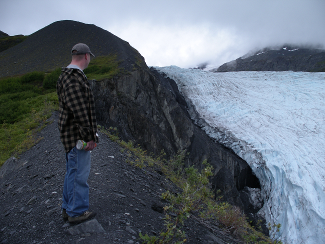A view of Worthington Glacier