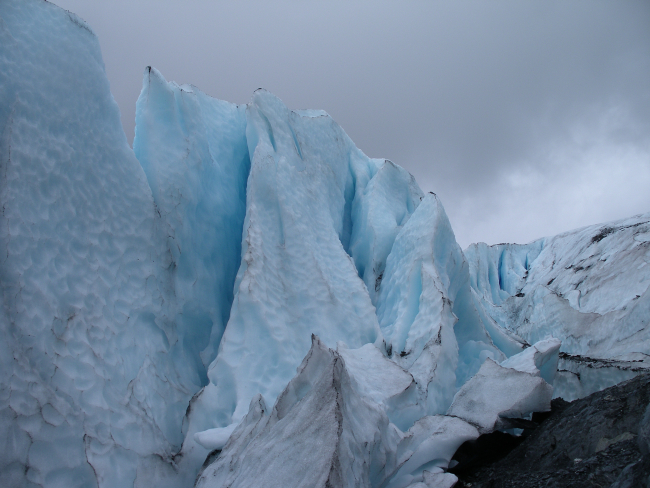 A view of Worthington Glacier