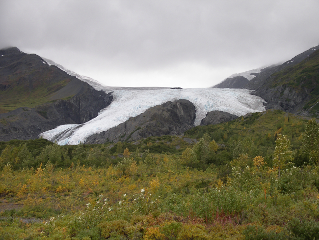 A view of Worthington Glacier