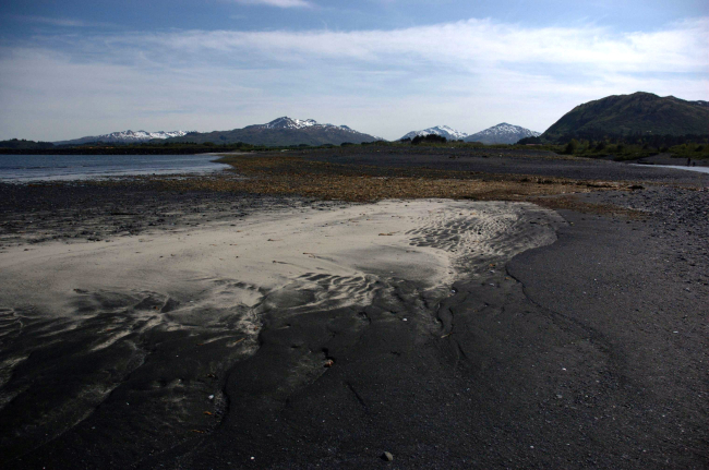 Buskin River sand and pebble spit