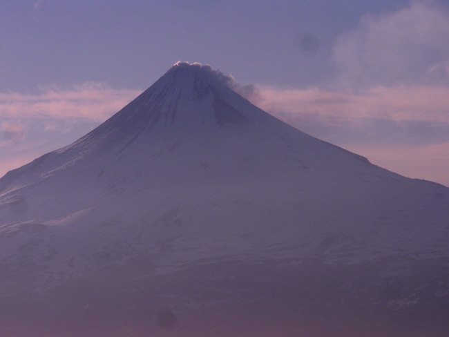 Shishaldin Volcano, among the most perfectly symmetrical volcanic cones on Earth