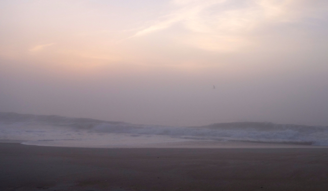 A foggy misty morning