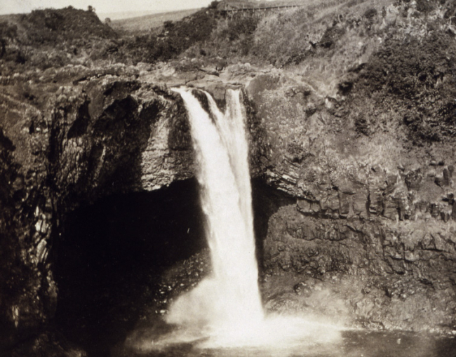 Water fall on big island of Hawaii