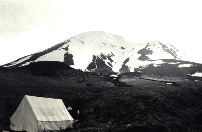 Camp at east end of Amlia Island