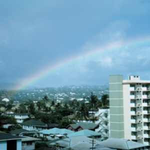 Rainbow over Honolulu