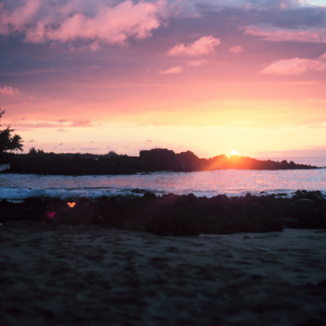 A Kona Coast sunset (Image credit: Commander John Bortniak) A Kona Coast sunset