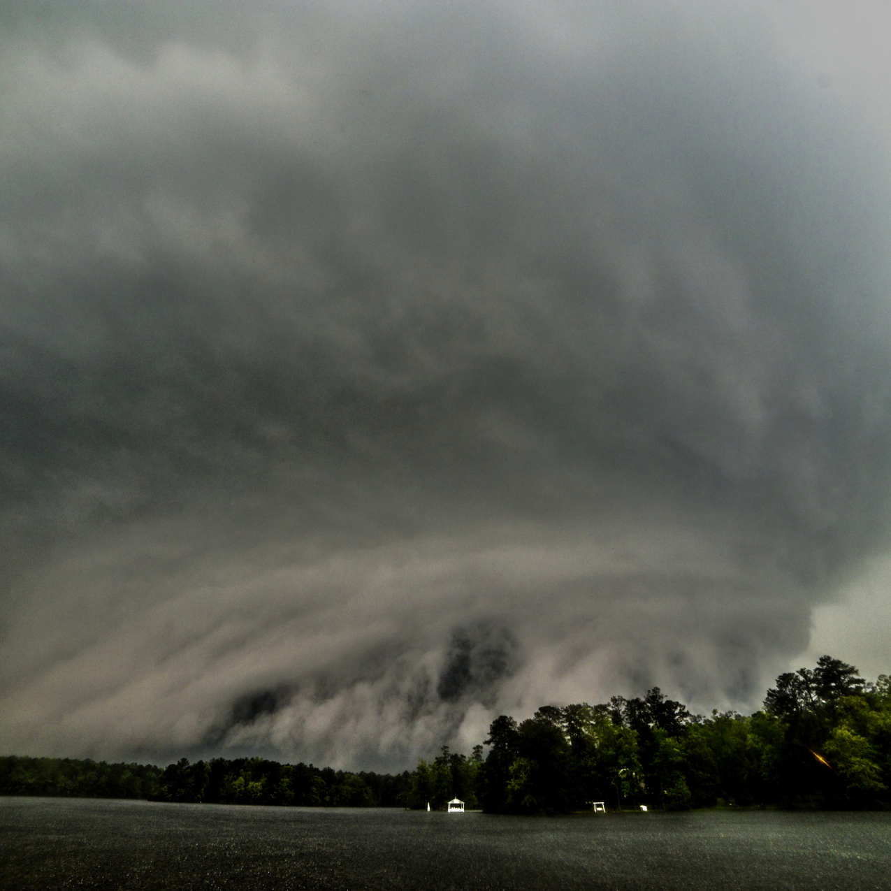 Looking southwest at a supercell with a thunderous tornado in progress asit approaches Lake Tiak-O-Khata (Image credit: NOAA Weather in Focus Photo Contest 2015 | Scott Peake) Looking southwest at a supercell with a thunderous tornado in progress asit approaches Lake Tiak-O-Khata